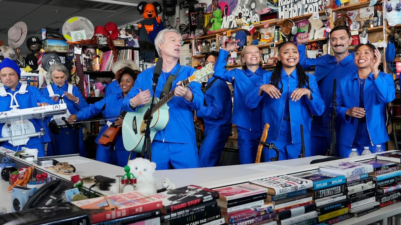 Blue Suits, Tiny Desk, Big Vibes: David Byrne's Tiny Desk Concert